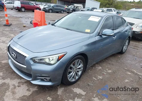 2014 Infiniti Q50 Hybrid Premium from USA, damaged, VIN JN1AV7AR4EM702398